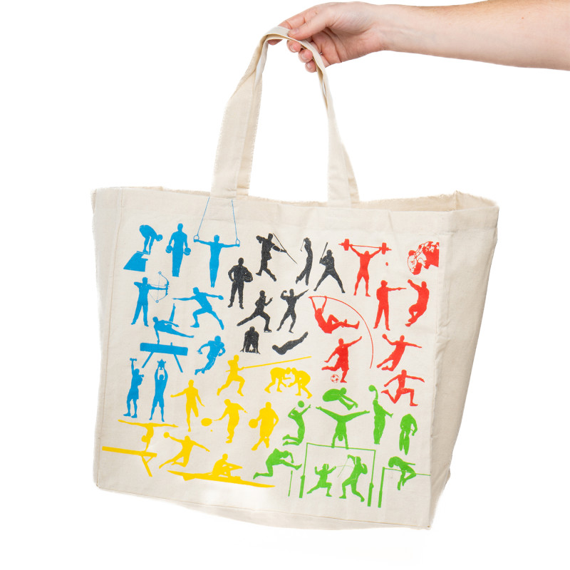 SAC CABAS COTTON SPORT 60 PCS