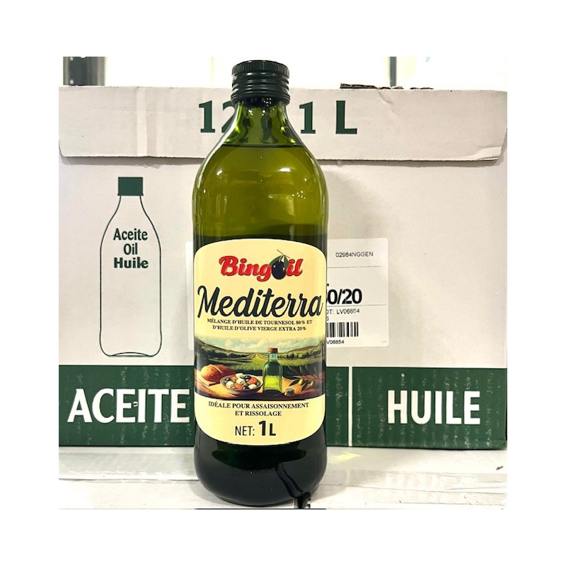 HUILE D'OLIVE 12X1L MEDITERRA