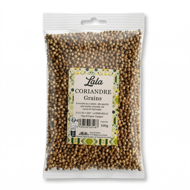 CORIANDRE GRAINS LALA 15X100G