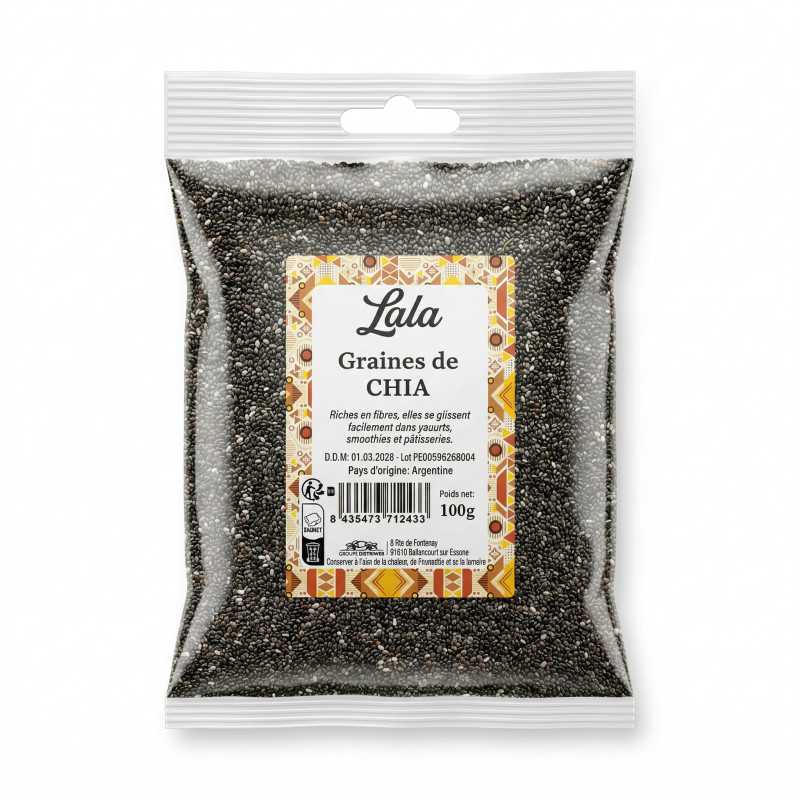 GRAINES DE CHIA LALA 20X100G