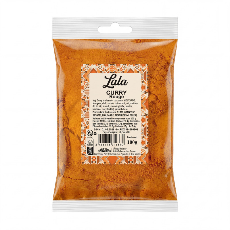 CURRY ROUGE LALA 20X100G