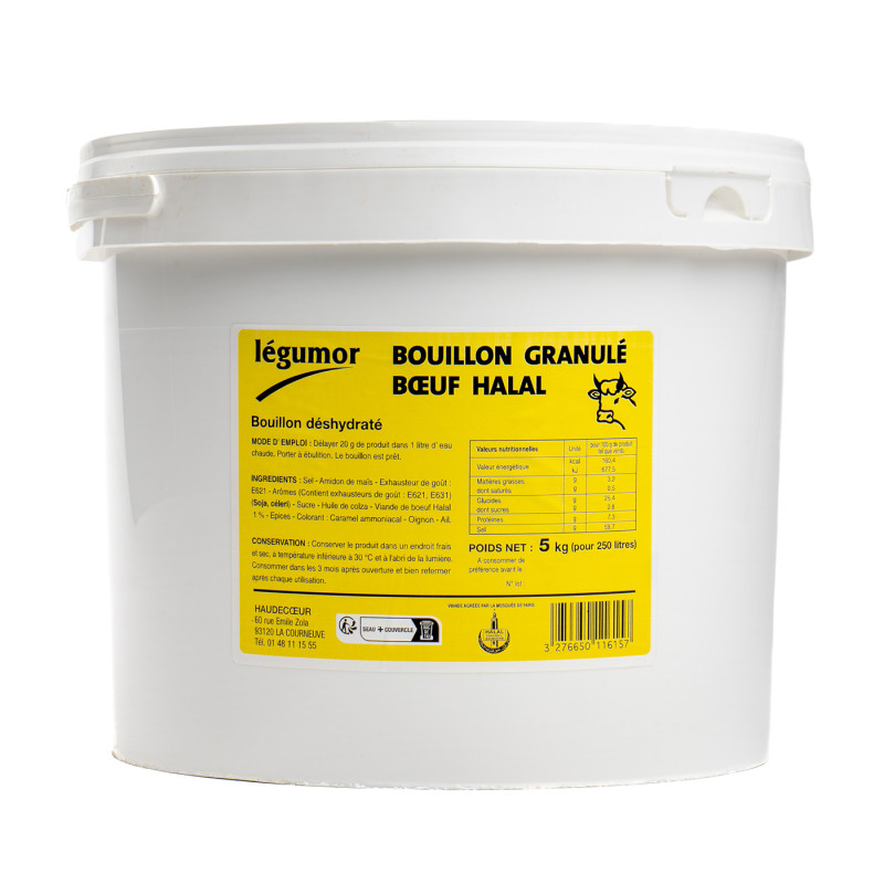 BOUILLON GRANULE BOEUF HALAL 5KG